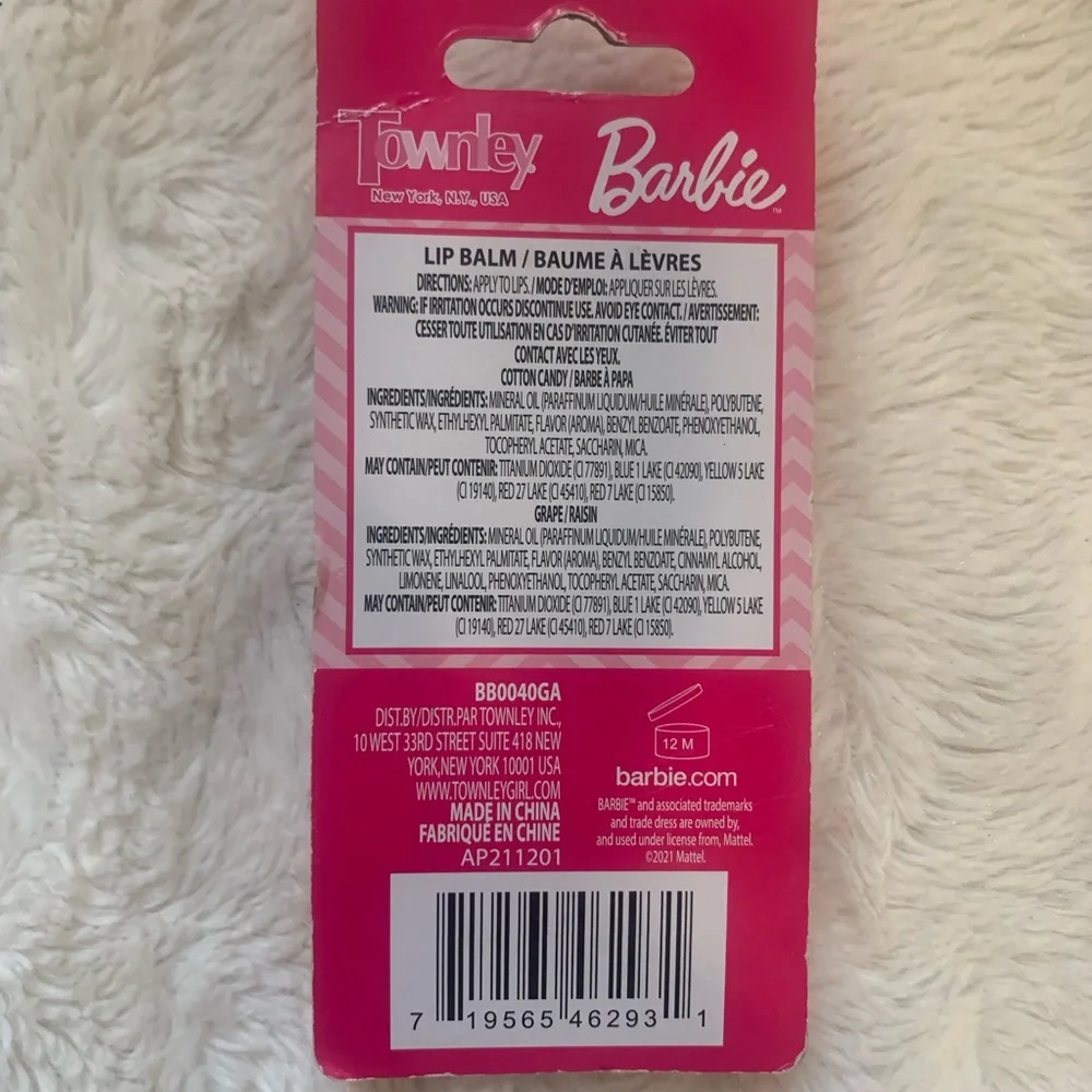 Barbie Chapstick Duo, Barbie Lip Balm, Barbie Makeup, Barbie Stocking Stuffers